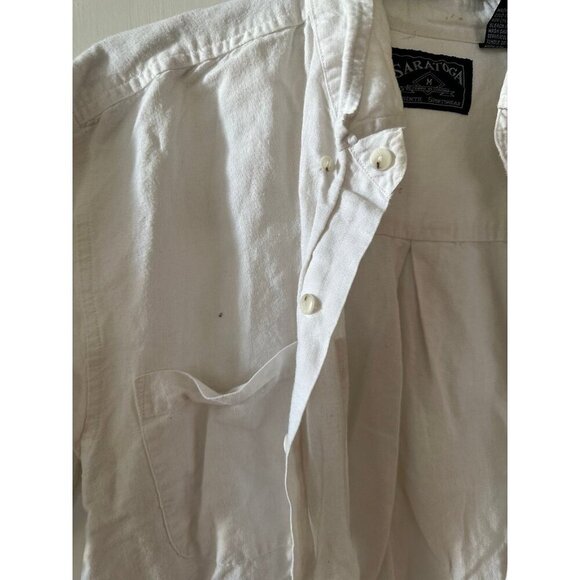Saratoga men’s size medium, short sleeve button-down shirt - Picture 3 of 9